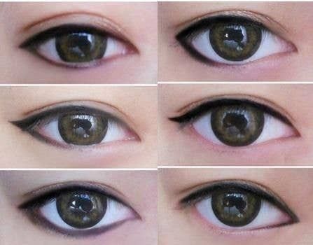 19 Awesome Eye Makeup Ideas For Asians Winged Eyeliner Tutorial, High Pigment Eyeshadow, Eyeliner Tattoo, Eyeliner Styles, Best Eyeliner, Red Makeup, Simple Eye Makeup, How To Apply Eyeliner, Asian Eyes