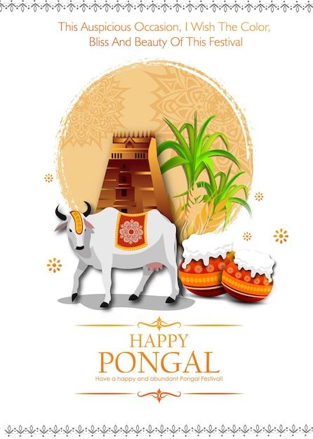 South indian festival pongal background ... | Premium Vector #Freepik #vector #pongal #happy-pongal #pongal-festival #pongal-poster Pongal Poster Design, Pongal Illustration, Pongal Poster, Pongal Background, South Indian Festival, Pongal Festival, Illustration Reference, Happy Pongal, Background Template