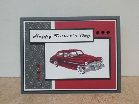 Car Father's Day Card Happy Fathers Day Cards Handmade, Fathers Day Cards Handmade, Father's Day Cards Handmade, Happy Fathers Day Cards, Car Card, Fathers Day Card, Father's Day Card, Male Cards, Masculine Cards