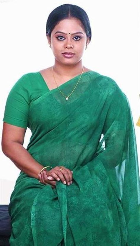 devi priya Devi Priya, Actress Pics, Desi, High Neck Dress, Tunic Tops, Saree, Actresses, Women's Top, Beauty