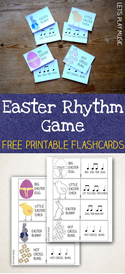 Rhythm Game for Easter - Note recognition & rhythm tapping with lots of Easter fun! Music Homeschool, Easter Music, Music Rhythm Games, Note Values, Lets Play Music, Games For Kids Classroom, Easter Games For Kids, Rhythm Activities, Piano Games