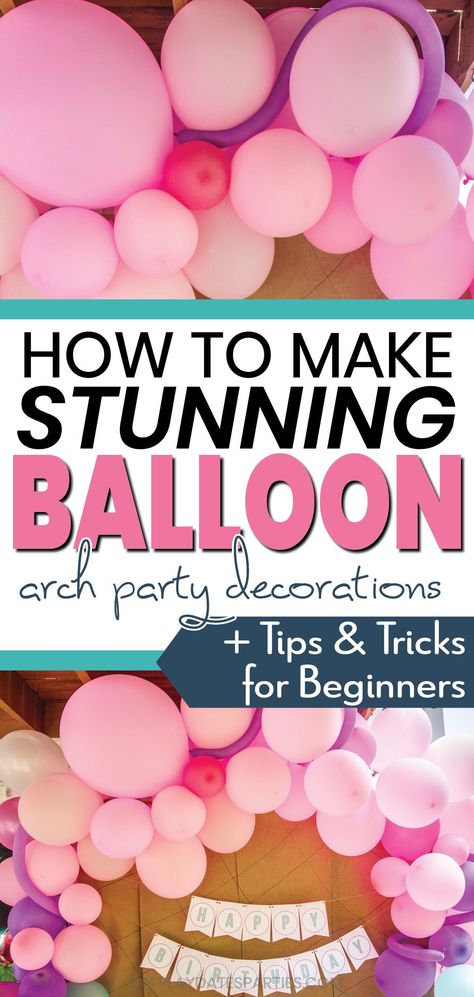 Balloon Arch On Canopy Tent, Professional Balloon Arch, Ballon Arch Gender Reveal, Tips For Balloon Arch, Balloon Garland For Beginners, Balloon Arch For Beginners, Balloon Arch Assembly, Ballon Arch Tips, Building A Balloon Arch