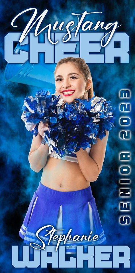 Cheer Senior Banner, Senior Banner Ideas Cheer, Senior Cheer Banners, Cheer Picture Ideas, Cheer Banners, Cheer Photo, Senior Ads, Senior Posters, Senior Banner