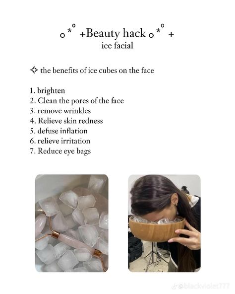 Ice Facial, Haut Routine, Good Skin Tips, Basic Skin Care Routine, Clear Skin Tips, Perfect Skin Care Routine, Makijaż Smokey Eye, Healthy Skin Tips, Facial Skin Care Routine