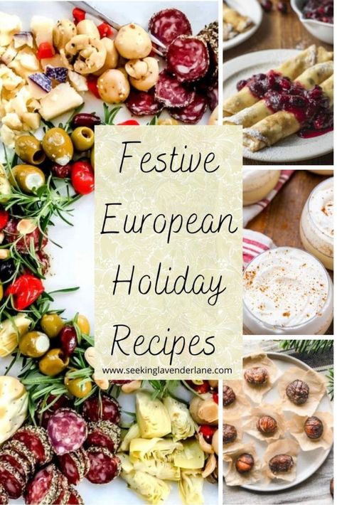 Christmas Dinner Recipes Sides, Creative Christmas Treats, Month Decorations, French Cooking Recipes, Seeking Lavender Lane, German Food Authentic, Christmas Pastries, Delicious Christmas Desserts, International Christmas