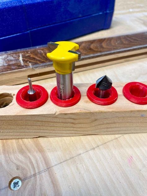 Router Bit Holder Insert Diy Router, Forstner Bit, Router Bit, Router Bits, 3d Printable, Garage Sales, Printable Designs, Router, 3d Printing