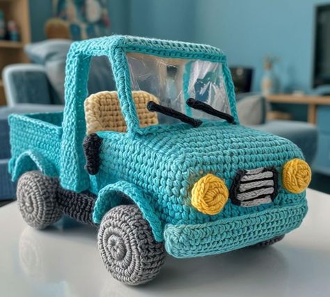 🌻Pickup truck crochet pattern pdf Amigurumi easter plush pickup tutorial,Crochet pattern tr Truck Crochet Pattern, Crochet Truck, Crochet Patterns Amigurumi Easy, Baby Boy Crochet Patterns, Truck Crochet, Crochet Patterns Bag, Crochet Patterns Blanket, Free Crochet Patterns Amigurumi, Aesthetic Crochet Patterns