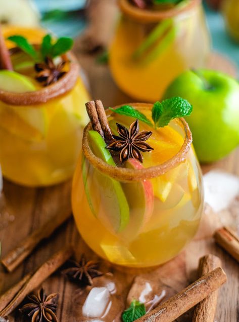 You searched for margarita - Host The Toast Apple Cider Sangria Recipe, Margarita Sangria, Cocktails For Christmas, Cider Sangria, Apple Cider Sangria, Cool Cocktails, Hard Apple Cider, Summer Eyes, Apple Cider Caramels