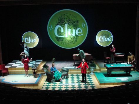 Clue Play, Balloon Decorations Without Helium, Clue Game, Clue Board Game, Clue Party, Theatre Production, Stage Props, Set Design Theatre, Stage Set Design