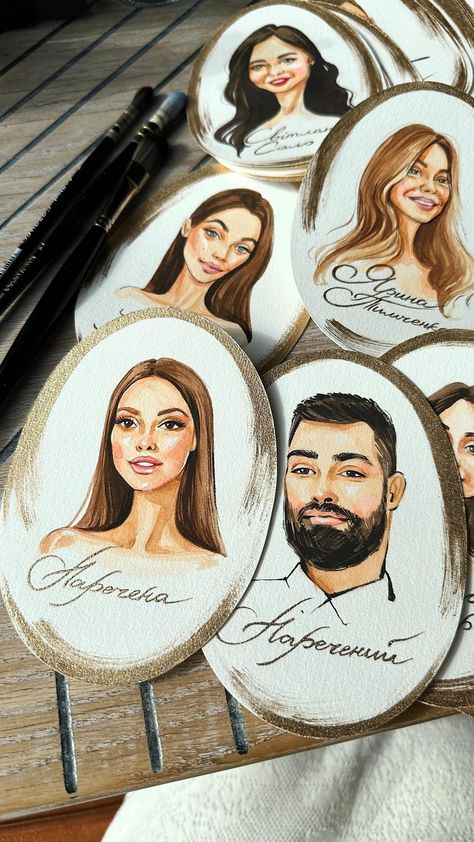 EVENT Fashion Illustrator. ITALY / UKRAINE | These are the most personalized cards for your wedding dinner guests ! 😍 You see the process of creating 70 watercolor portraits with… | Instagram Wedding Guest Painting, Live Sketch, Watercolor Fashion Illustration, Live Sketching, Event Illustration, Event Fashion, Fashion Illustration Watercolor, Wedding Painting, Custom Watercolor Portrait