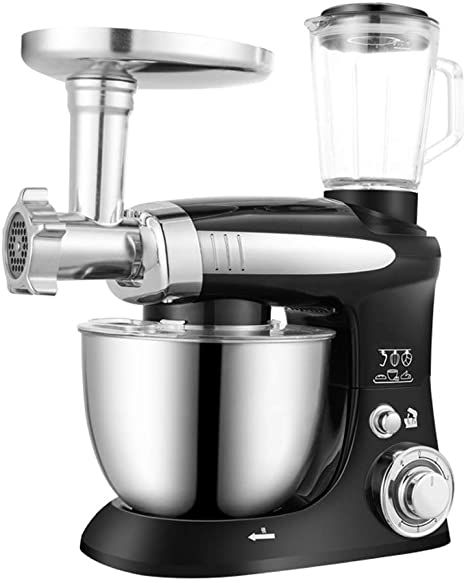 Food Processor And Mixer, Food Stand Mixer, Dough Blender, Meat Grinder, Juicer, 4L Cake Mixer with Beater, Hook, Whisk, 1000W,Black Dough Kneading Machine, Kitchen Stand Mixer, Best Stand Mixer, Food Blender, Cookie Maker, Food Stand, Juicing With A Blender, Speed Foods, Electric Hand Mixer