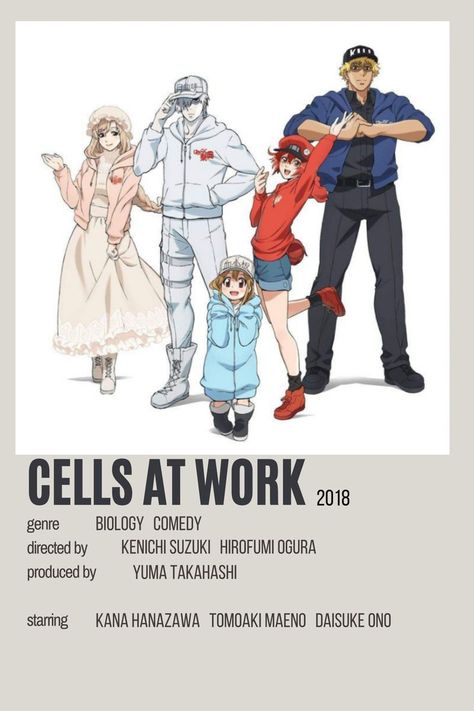 Minimalist Anime, Cells At Work, Simple Anime, Anime Suggestions, Anime List, Animes To Watch, Poster Anime, Anime Printables, Anime Military