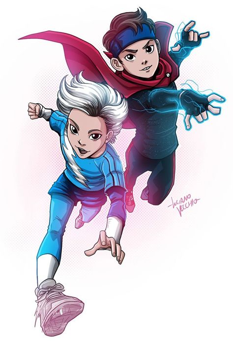 Wandavision's Speed and Wiccan by Luciano Vecchio #marvel #marveluniverse #mcu Billy And Tommy, Deviantart, Twitter