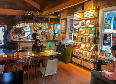 Book Bar Design, Bookstore Bar, Bookstore Coffee Shop, Cafe Bookstore, Bookstore Ideas, Bookshop Café, Bookstore Design, Library Cafe, Relaxing Reading