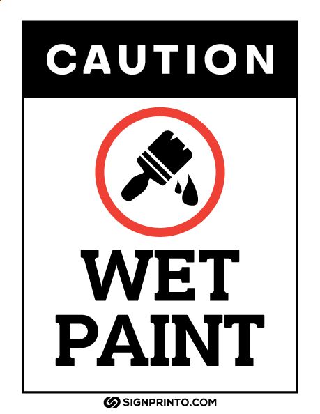 Caution wet paint sign [ printable PDF ] - Free Printable Sign Designs Wet Paint Sign, Birthday Greetings For Boss, Paper Targets, Grow Boxes, Joke Stories, Book Review Template, Phoenix Art, Red Sign, Money Saving Plan