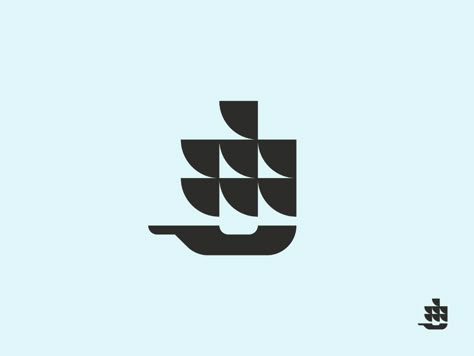 Boat Icon, Big Boat, Sea Logo, Logo Luxury, Ship Logo, Bigger Boat, Geometric Logo, School Logo, Boat Design