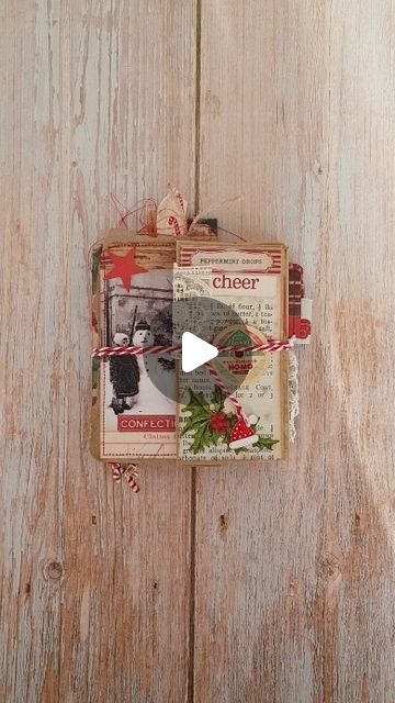 Karina Creawitch on Instagram: "As promised here's the flip-through of my little @tim_holtz Christmas booklet. Enjoy!  I wish everyone a happy New Year! May 2024 bring you many inspirations and creative hours.  #loveforvintage #vintagelove #vintageephemera #vintagepaper #vintagejournal #vintagepapercrafts #collageart #collageartworks #collages #accordeonbook #timholtzchristmas #collageartist #journalinspiration #journaling #journalart #artjournal #artjournaling #creativejournaling #vintagejunkjournal #junkjournal #junkjournals #vintagejournaling #junkjournaling #dailyjournal #journalspread #tinholtzideology #mixedmedia #timholtz #christmascrafts #christmas" Tim Holtz Tags Christmas, Tim Holtz Christmas 2024, Tim Holtz Christmas Cards Ideas, Christmas Junk Journal Page Ideas, Christmas Junk Journal Ideas, Christmas Booklet, Shabby Chic Christmas Cards, Tim Holtz Christmas, Tim Holtz Tutorials