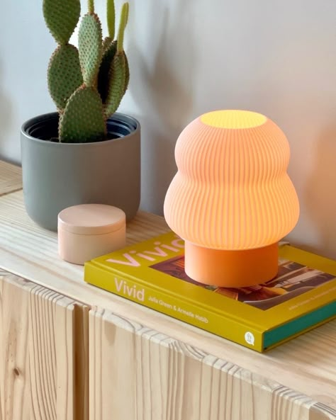 Did you know that peach is the @pantone color of the year? This gentle orange hue “awakens our senses to the comforting presence of tactility and warmth”. 🧡 Sunset Lamp Table Lamps, Orange Bedside Lamp, Modern Orange Lamp, Orange Table Lamps, Orange Mushroom Lamp, Farm Stand, Photography Products, Color Of The Year, Pantone Color