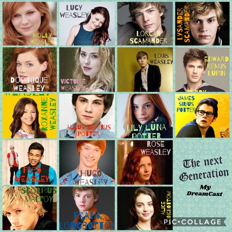 My Dream cast for the Next Generation of Harry Potter Harry Potter The Next Generation, Hp Next Generation Fanart, Harry Potter Next Generation Fan Art, Harry Potter Next Generation Headcannons, Lily And Scorpius, Next Generation Harry Potter, Fem Harry Potter, Harry Potter Twilight, Rose Weasley