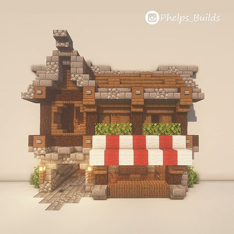 Minecraft Medieval House, Minecraft Shops, Minecraft Kingdom, Minecraft Structures, Minecraft Interior Design, Bangunan Minecraft, Minecraft Cottage, Minecraft Castle, Cool Minecraft Creations