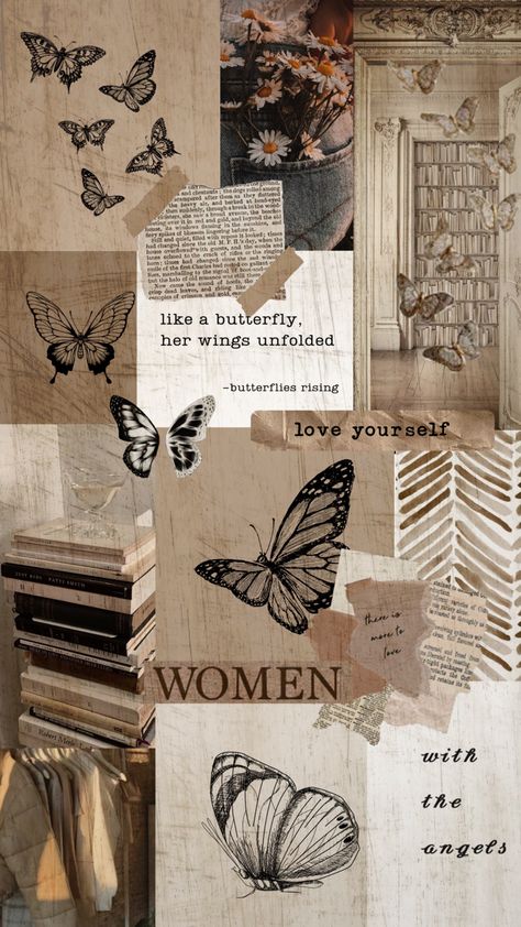 Asthetic Picture Wallpaper Iphone, Asthetic Wallper Background, Aesthetic Butterfly Wallpaper, Cute Vintage Aesthetic, Iphone Wallpaper Classy, Pretty Wallpapers Tumblr, Pretty Phone Wallpaper, Book Wallpaper, Wallpaper Android