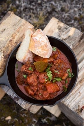 Greek Rabbit Stifado | RNZ Recipes Greek Rabbit Recipes, Rabbit Stifado Recipe, Rabbit Recipes, Rabbit Stew, Whats In Season, 28 September, Dry Red Wine, Rabbit Food, Greek Style