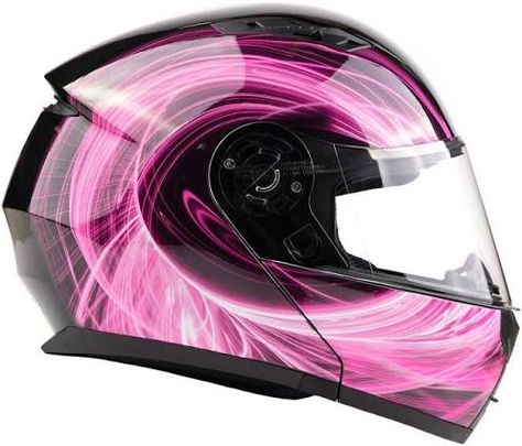 Pink Swirl Dual Visor Modular Helmet | Google Shopping Pink Motorcycle Helmet, Bluetooth Motorcycle Helmet, Modular Motorcycle Helmets, Pink Motorcycle, Full Face Motorcycle Helmets, Honda Bikes, Full Face, Motorcycle Helmets, Pretty In Pink