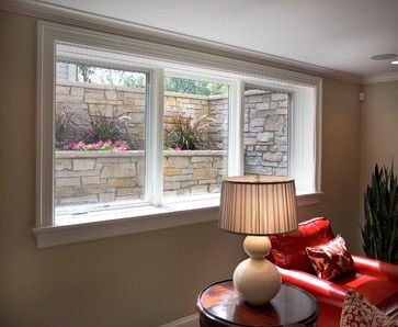 Egress Window Design Ideas, Pictures, Remodel and Decor Egress Window Well, Basement Window Well, Traditional Family Room, Egress Window, Window Well, Basement Windows, Basement Apartment, Basement House, Basement Walls