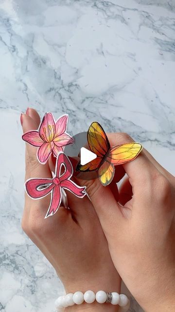 Eve on Instagram: "Perfect for all book lovers🦋🌸🎀

#booklover #bookstagram #bookmarks #diy #handmade #crafts #gift #artsandcrafts" 3d Bookmarks Diy, Hand Made Bookmarks, 3d Bookmarks, Bookmarks Diy, Diy 3d, Diy Handmade, Handmade Crafts, Book Lovers, Arts And Crafts