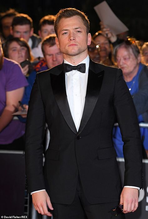 Classic Black Tuxedo, Taron Edgerton, Video Booth, Most Stylish Men, Gq Men, Richard Madden, Taron Egerton, Boss Black, Black Tuxedo