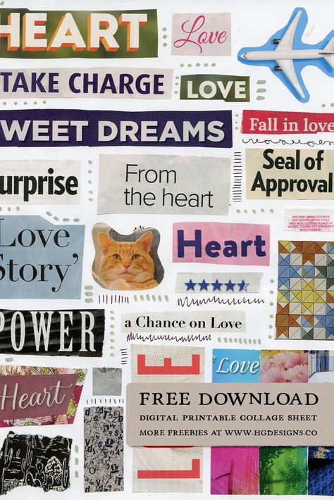 Free Download: Digital Printable Collage Sheet – HG Designs Digital Collage Sheets Free Ephemera, Free Collage Sheets, Collage Images Free Printables, Free Printable Collage Sheets, Digital Collage Sheets Free, Free Collage Printables, Collage Sheets Free Printables, Sticker Sheets Free Printable, Journal Stickers Free Printable