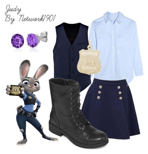 Judy Hopps Disneybound, Zootopia Disneybound, Cartoon Inspired Outfits, Glowup Advice, Judy Hopps Costume, Disneybound Ideas, Disney Character Outfits, Easy Cosplay Ideas, Halloween Parejas