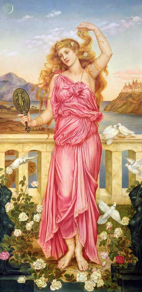 Lawrence Alma Tadema, Ancient World History, Helen Of Troy, Pre Raphaelite Brotherhood, Aphrodite Goddess, Pre Raphaelite Art, Dante Gabriel Rossetti, Greek And Roman Mythology, Ancient Beauty