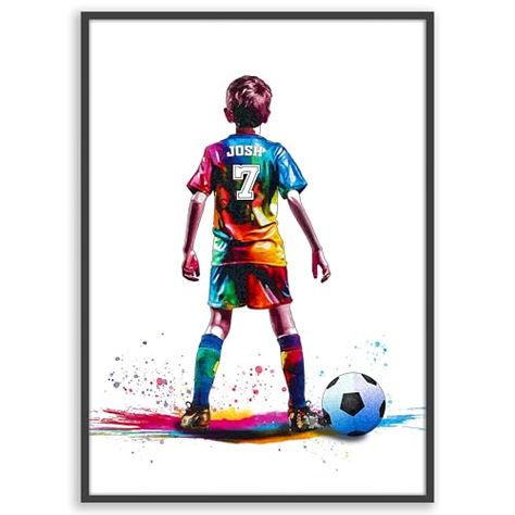 Boys Football Gifts - Football Posters for Boys Bedrooms - Football Posters Football Room Decor by Art by Toor (Fine Art Print (Unframed)) Toddler Bedroom Wall, Football Room Decor, Football Room, Football Player Gifts, Soccer Room, Basketball Wall Art, Football Posters, Boys Football, Football Wall Art