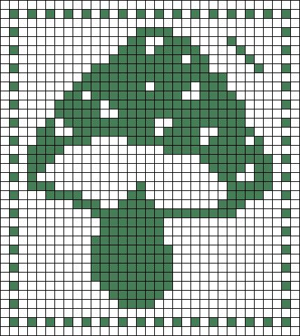 Crochet Mushroom Tapestry Pattern Free, Tapstery Crochet Pattern, Crochet Small Tapestry, Plant Tapestry Crochet, Mushroom Tapestry Crochet Pattern, Cottagecore Crochet Tapestry, Mushroom Pixel Pattern, Alpha Patterns Pixel Art Simple, Mushroom Crochet Grid