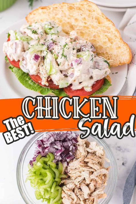 The Best Classic Chicken Salad Cold Chicken Salads, The Best Chicken Salad, Chicken Salad Dressing, Classic Chicken Salad, Best Chicken Salad, Creamy Salad, Homemade Chicken Salads, Chicken Salad Recipe Easy, Bowl Ideas