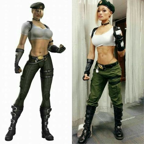 Mortal Kombat Vs Dc Comics Sonya Blade Cosplay Comparison Blade Costume, Alicia Marie, Sonya Blade, Professional Costumes, Workout Music, Female Fitness, Couple Halloween, Couple Halloween Costumes, Best Cosplay