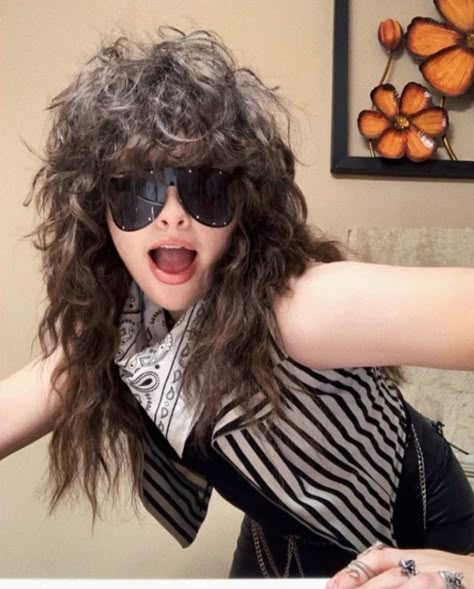 Rocker Haircuts, 80s Rocker Hair, Metal Hairstyles, Glam Rock Hair, 80s Rock Hair, Rockstar Hairstyles, 80s Haircuts, Rock Star Hair, Short Hair Fringe