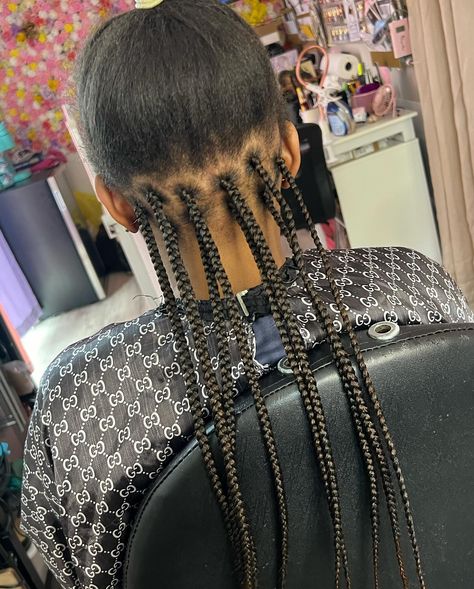 Book this style under, Box Braids: Med Box Braids (Standard Len.) with Rodded tips Book Today link in bio as well : https://thehairmessiahllc.as.me/ #SendStars #starsforreels #sendstarstosupport #messiahhairglam #getphelltup #booknow #chicagobraider #forestparkbraider #boxbraids #braids #braider #boxbraidstyles #braidideas #boxbraidstyle #chicagobraidstyles #chicagotiktok #likeandshare #tellafriend #booknow #comment #share #smallbusiness #blackownership #blackowned #blackownbus... Med Box Braids, Box Braids Styling, Braid Styles, Box Braids, Link In Bio, Braids, Bra, Stars, Hair