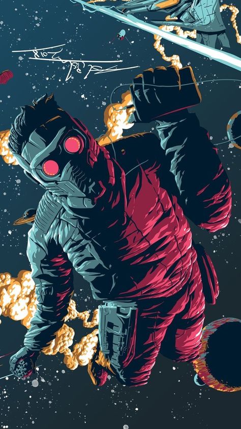 Star Lord.  **jonnia** Quotes Flower, Wallpaper Colorful, Simple Wallpaper, Wallpaper Landscape, Wallpaper Mobile, Marvel Artwork, Color Wallpaper, Marvel Comics Wallpaper, Marvel Posters