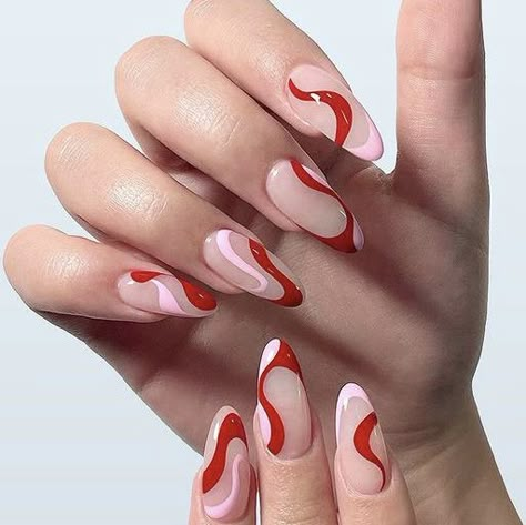 February Nail Designs, Self Nail, Romantic Nails, February Nails, Pink Nail, Pretty Acrylic Nails, Chic Nails, Best Acrylic Nails, Valentine's Day Nails