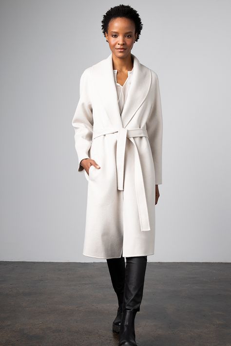 Shawl Collar Coat - Kinross Cashmere Luxury Cashmere Sweater Coat With Shawl Collar, Luxury Classic Wool Coat With Shawl Collar, Cashmere Outerwear With Shawl Collar For Winter, Classic Cashmere Outerwear With Shawl Collar, Beige Wool Shawl Collar Outerwear, Shawl Collar Coat, Cashmere Outfits, Cashmere Shawl, Collared Coat