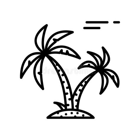 Palm Tree Island, Coconut Palm Tree, Coconut Palm, Vector Free Download, Palm Tree, Palm Trees, Stock Vector, Vector Free, Vector Illustration