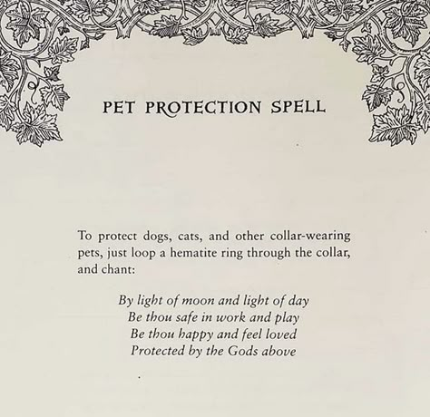 Pet Protection Spell, Moon Chart, Spell Magic, Witch Spells, Spells For Beginners, Earth Book, Protection Spell, Witch Tips, Wiccan Magic