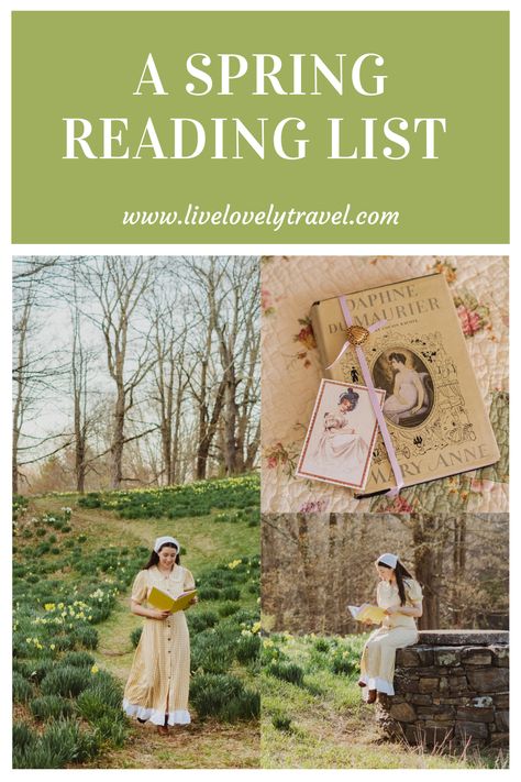 A Spring Reading List - Live Lovely Photography Spring Reading List, Classics To Read, Cottage Core Spring, Spring Reading, Madding Crowd, Painting Courses, Novels To Read, Flower Fairies, Spring Theme