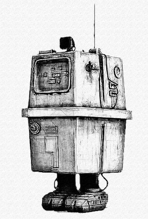 Star Wars Gonk Droid, Gonk Droid Tattoo, Star Wars Robots, Gonk Droid, Star Wars Art Painting, Star Wars Art Drawings, Edge Of The Empire, Exquisite Corpse, Star Wars Painting