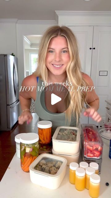 HALEY HENDEL on Instagram: "Yes, I said hot mom. Hot moms semi-have their shit together. Not to be confused with hot mess moms, because no. Reminder it doesn’t need to be crazy to work 👏🏽 

comment MOVE and LIKE this to grab the recipes 👇🏼 

I started doing this awhile ago and let me tell you, as a mom of 3 who works from home, this is a game changer. Mornings run better, lunches are easier to pack, I actually eat better because I have things prepared for me ahead of time.

It allows me to not only focus on more in our home, but it also gives my kids better choices to grab, without me having to do it for them every time they want a snack.

🍳 Egg bites - soo much better than Starbs
🥓 🥬 BLT chicken salad 
🍫 Heavenly Hunks 
🥞 High protein pancakes 
🍊 ☀️ Immune shots 

Making meal pr Haley Hendel, Immune Shots, Blt Chicken Salad, Blt Chicken, High Protein Pancakes, Hot Mess Mom, Mom Of 3, Egg Bites, Be Crazy