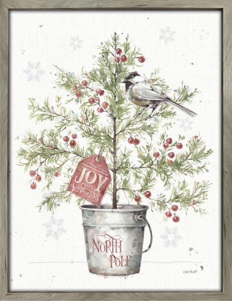 North Pole Joy Water Coloring, Japan Illustration, Coloring Techniques, Lisa Audit, Christmas Card Art, Eucalyptus Wreath, Watercolor Christmas Cards, Christmas Greenery, Christmas Paintings