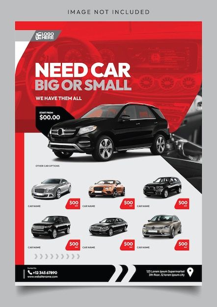 Car Rental Instagram Post, Car Rental Poster Design, Car Promotion Design, Car Rental Poster, Car Flyer Design, Flyer Car, Promotion Flyer, Sales Flyer, Car Advertising Design