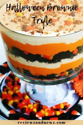 Easy Halloween Desserts, Halloween Brownie, Halloween Brownies, Brownie Trifle, Traditional Halloween, Dirt Cake, Easy Dessert Recipe, Desserts For A Crowd, Halloween Desserts